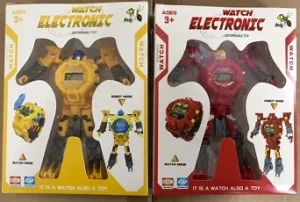 Игрушка Трансформер-ЧАСЫ  12.5  см в коробке  17х13х3  см