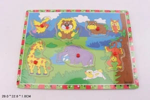 Игрушка Пазл  логический (Животные)  деревяный  29х22  см