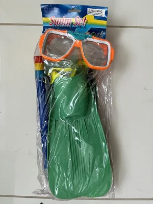 Набор для плавания Ласты, маска, трубка в пакете