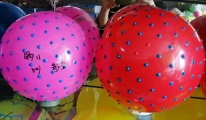 Детский Мяч резиновый (с  Шипами) 20  см ПЛОТНЫЙ хорошего  качества