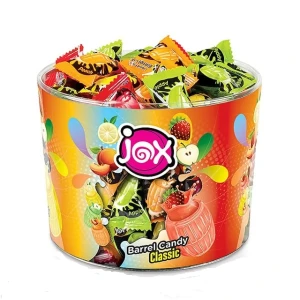 Карамель JOX BARREL CANDY CLASSIC со вкусом персика, яблока, клубники, лимона 5,7 гр. 1/100шт