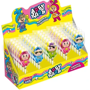 Карамель на палочке ЛАБУ КЛАБ 13 гр.  1/30шт/12бл. Канди Клаб