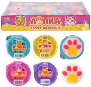 Десерт желейный ЛАПКА 24 гр.   1/30шт/12бл.  Канди Клаб