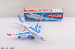 Игрушка Самолет  на  батарейках (свет, звук) в  коробке  31х8х6  см
