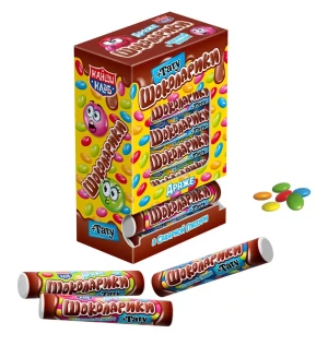 Драже в сахарной глазури ШОКОЛАРИКИ 12гр.  ПОШТУЧНО   Канди Клаб