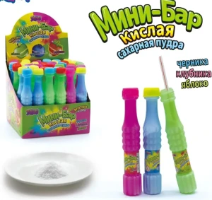 Кислая Сахарная пудра МИНИ БАР 7 гр.     1/36шт/18бл.   Канди Мастер