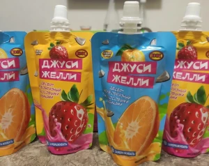 Желе с кокосовыми кубиками  ДЖЕЛЛИ ВЕЛЛИ ДЖУСИ ЖЕЛЛИ  75 гр.    1/20шт/8бл.    ТМ ВК