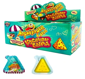 Мармелад  МАРМЕЛАДСЫ КУСОЧЕК СЫРА   10 гр.    1/30шт/20бл.     FunCandyLab