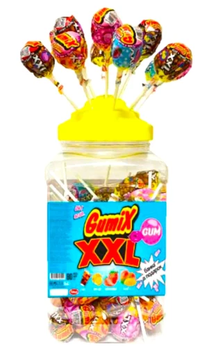 Карамель на палочке   GUMIX  ГУМИКС  24 гр.  1/80шт/6бл.    YAKAR