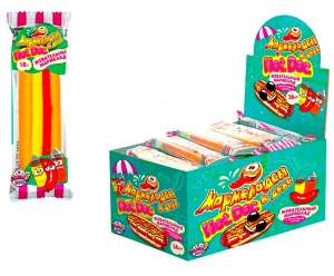Мармелад МАРМЕЛАДЦЫ В ДЕЛЕ HOTDOG 18 гр.       1/36шт/12бл.      FunCandyLab