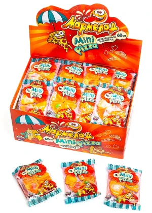 Мармелад МАРМЕЛАДЦЫ В ДЕЛЕ MINI PIZZA  10 гр.     1/60шт/12бл.      FunCandyLab