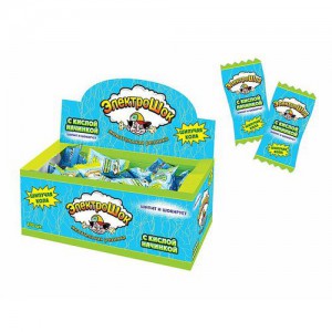 Жевательная резинка "Электрошок" 3,5 гр. со вкусом колы  1/100шт/20бл  ТМ Холодок