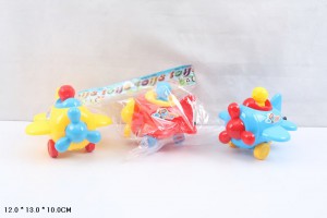 Игрушка Самолет с инерционным двигателем 12х13х10 см в пакете
