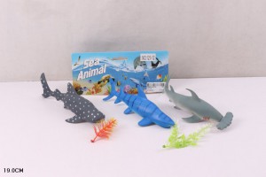 Игрушечный Набор "Акулы" , комплект 3 шт. в пакете 19 см