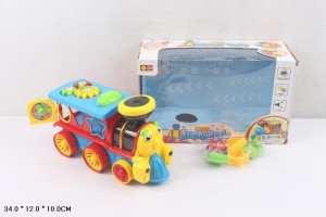 Игрушка Паровоз электрический - свет, звук - в коробке 29х16х10 см