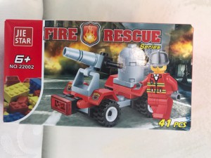 Детский Конструктор Пожарные 41 деталь в коробке 12х7х4,5 см