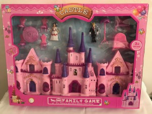 Игрушечный Замок для кукол с мебелью в коробке 48х36х6 см