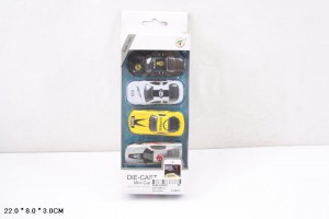 Игрушечный Набор 4 Металлические Машины в коробке 22х8х3 см