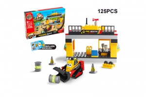 Игрушка Конструктор 125 деталей в коробке 30х22х5 см