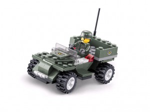 Детский Конструктор  Армия 92 детали  в пакете  18х11 см