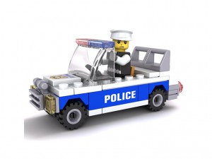 Детский Конструктор  Полиция 62 детали  в пакете  18х11 см