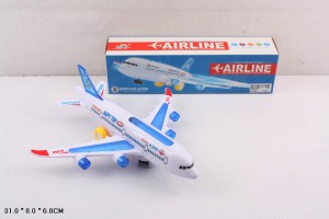 Игрушка Самолет на батарейках в коробке 31х8х6 см
